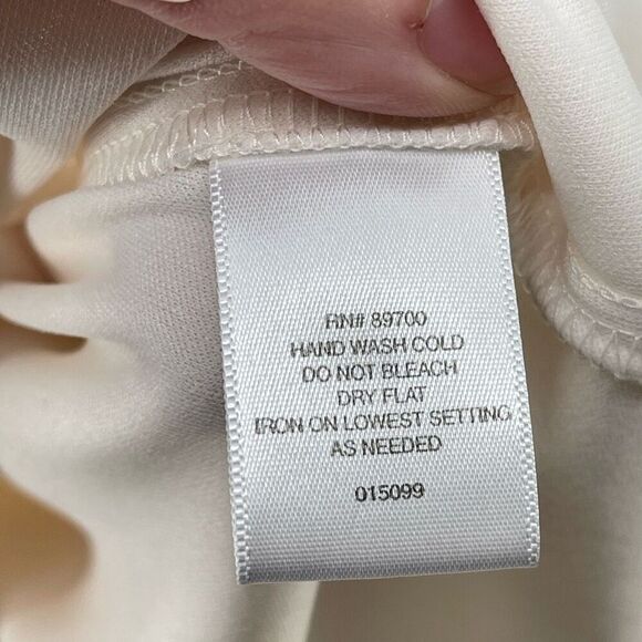 Liz Claiborne Womens Sheath Dress Lace Lined Short Sleeve Mini Cream Size 14 - Picture 4 of 9